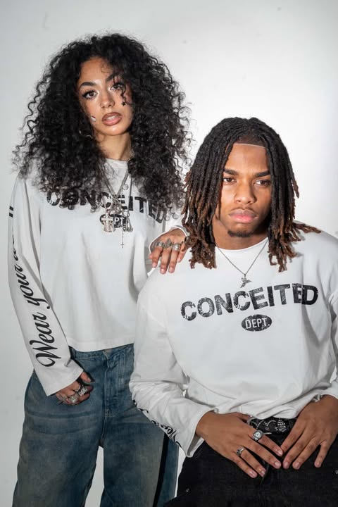 White Conceited Dept Long-sleeve